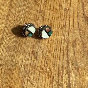 Earrings Zuni Indian made vintage